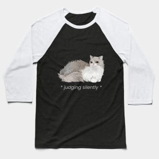 *judging silently* cat Baseball T-Shirt